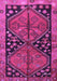 Machine Washable Persian Purple Traditional Area Rugs, wshtr2791pur