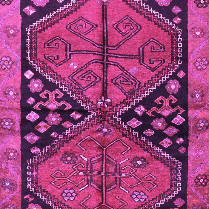 Machine Washable Persian Purple Traditional Area Rugs, wshtr2791pur