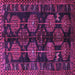 Square Persian Purple Traditional Rug, tr2792pur