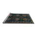 Sideview of Machine Washable Persian Light Blue Traditional Rug, wshtr2792lblu