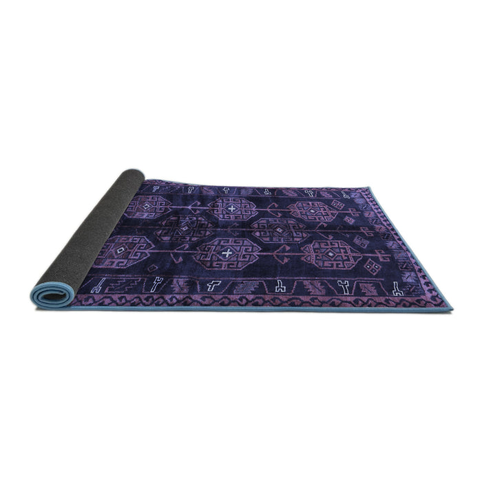 Sideview of Persian Blue Traditional Rug, tr2792blu