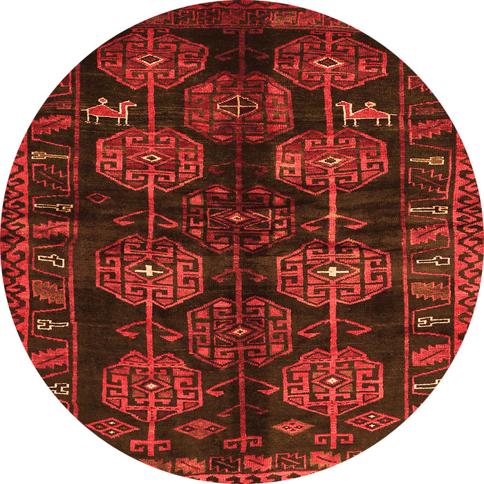 Square Persian Orange Traditional Rug, tr2792org