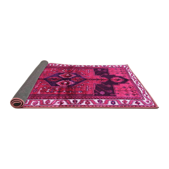 Sideview of Persian Pink Traditional Rug, tr2793pnk