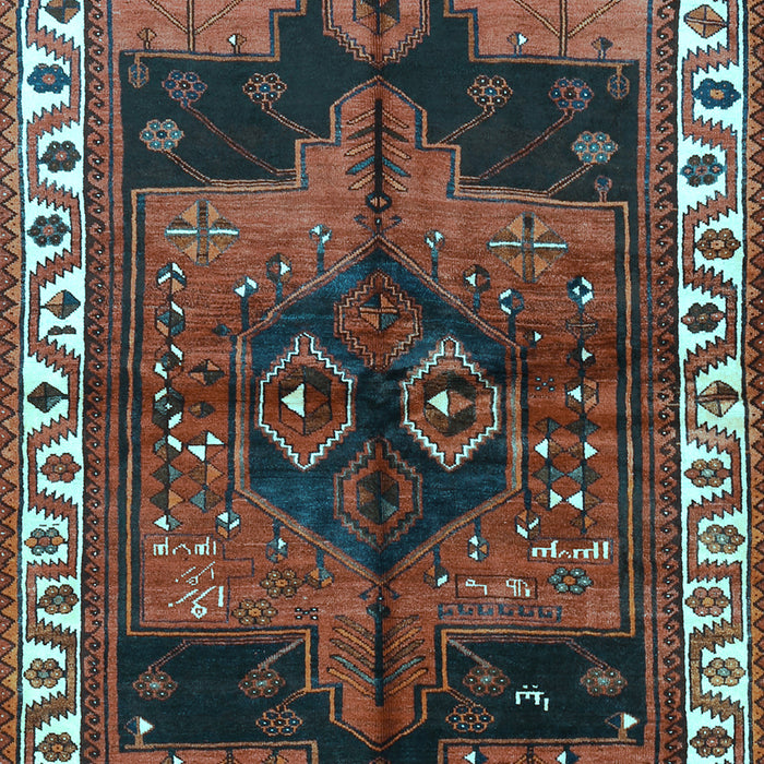 Machine Washable Persian Light Blue Traditional Rug, wshtr2793lblu