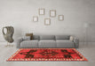 Machine Washable Persian Orange Traditional Area Rugs in a Living Room, wshtr2793org