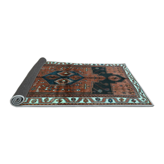 Sideview of Persian Light Blue Traditional Rug, tr2793lblu