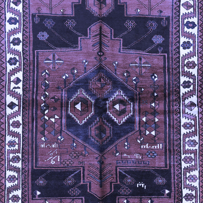 Machine Washable Persian Blue Traditional Rug, wshtr2793blu