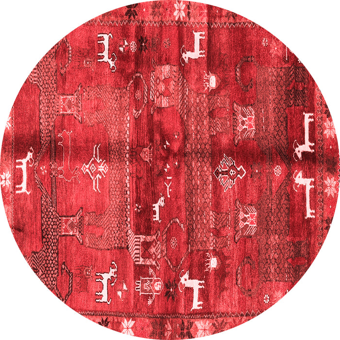Animal Red Traditional Rug, tr2794red