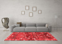 Machine Washable Animal Red Traditional Rug, wshtr2794red