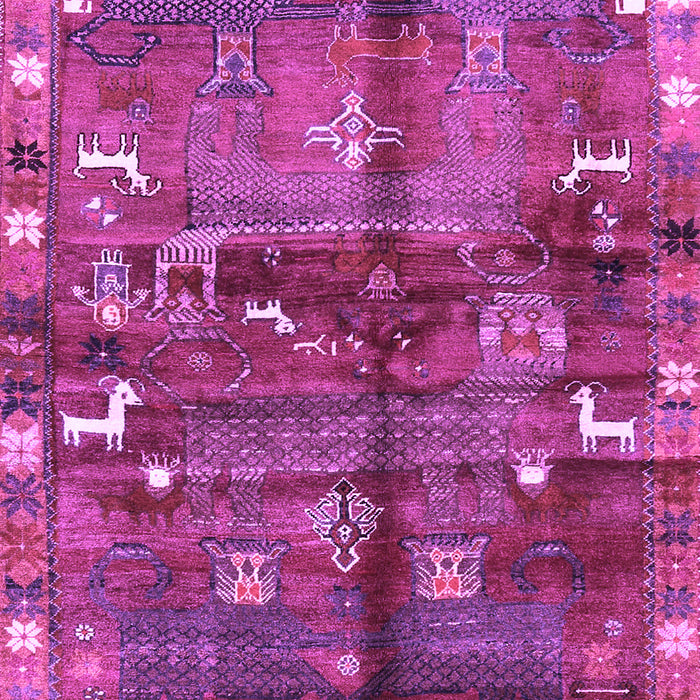 Machine Washable Animal Purple Traditional Area Rugs, wshtr2794pur