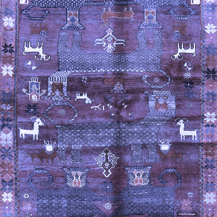 Animal Blue Traditional Rug, tr2794blu