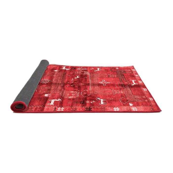 Animal Red Traditional Area Rugs