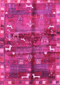 Animal Pink Traditional Rug, tr2794pnk