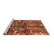 Sideview of Machine Washable Animal Brown Traditional Rug, wshtr2794brn