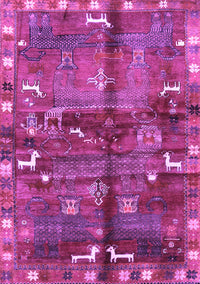 Animal Purple Traditional Rug, tr2794pur