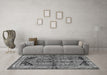 Machine Washable Persian Gray Traditional Rug in a Living Room,, wshtr2795gry