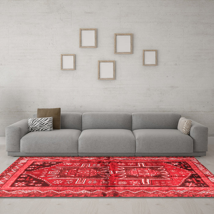 Traditional Red Washable Rugs