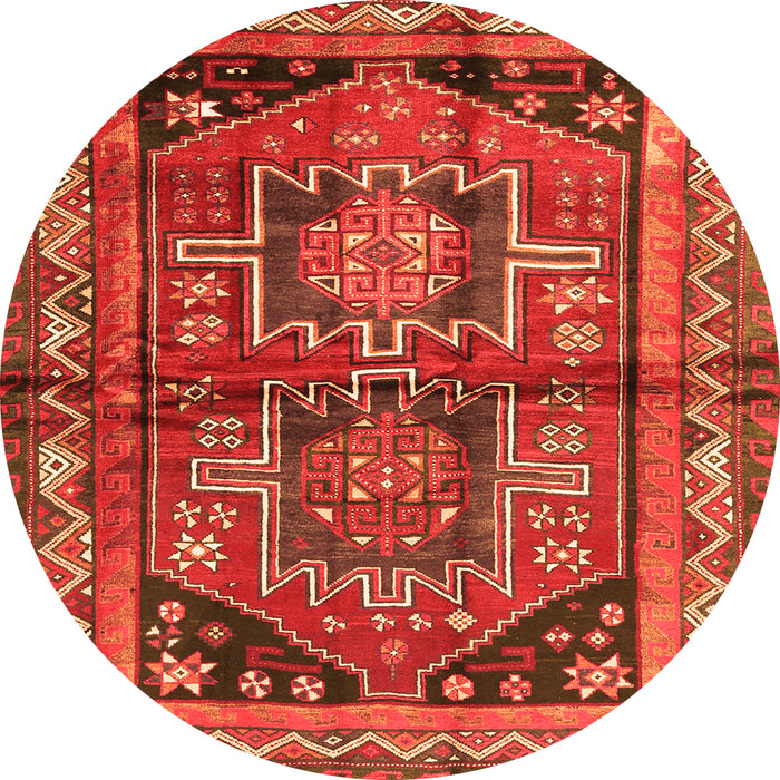 Square Persian Orange Traditional Rug, tr2795org