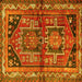 Square Persian Yellow Traditional Rug, tr2795yw