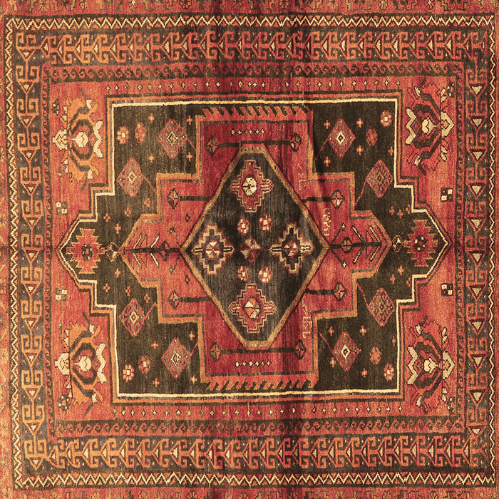 Square Persian Brown Traditional Rug, tr2796brn
