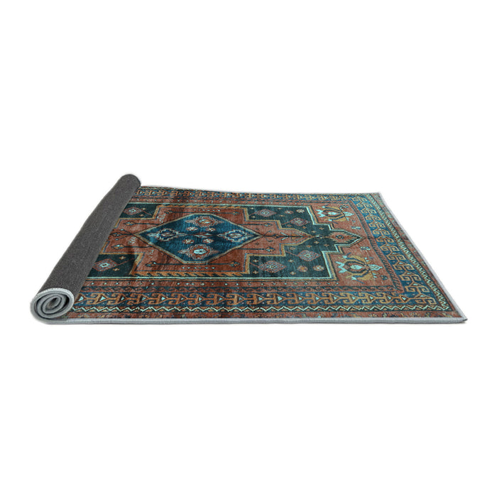 Sideview of Persian Light Blue Traditional Rug, tr2796lblu