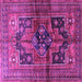 Square Persian Purple Traditional Rug, tr2796pur