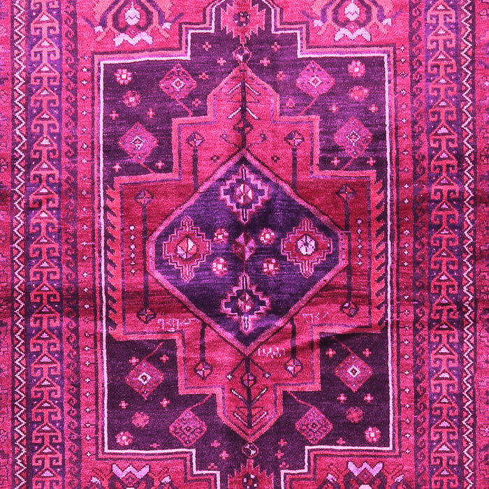 Machine Washable Persian Pink Traditional Rug, wshtr2796pnk