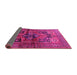 Sideview of Persian Pink Traditional Rug, tr2796pnk