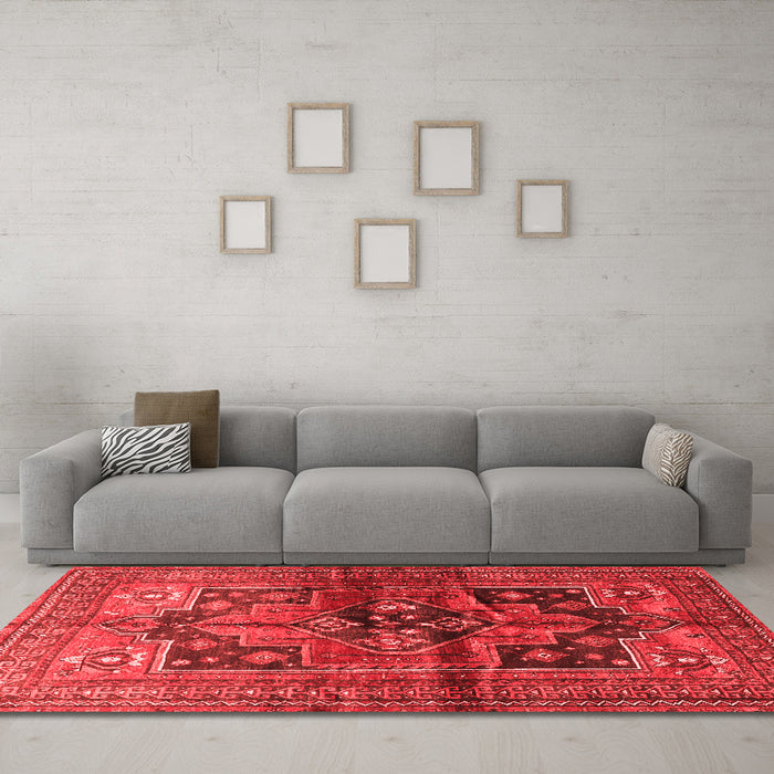 Traditional Red Washable Rugs