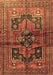 Machine Washable Persian Brown Traditional Rug, wshtr2796brn