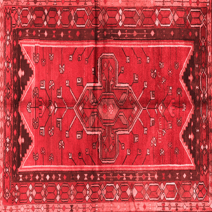 Machine Washable Persian Red Traditional Rug, wshtr2797red
