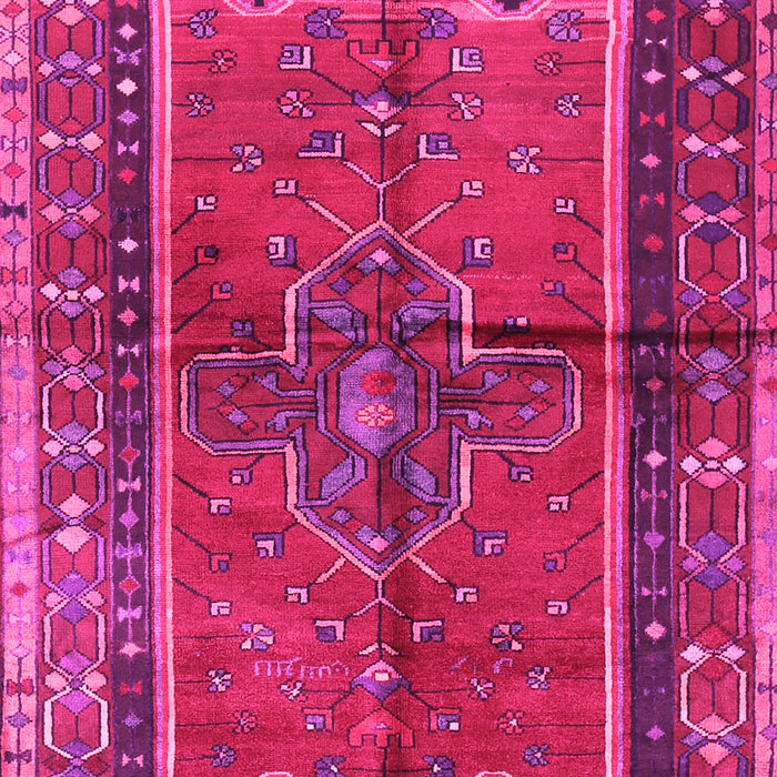 Machine Washable Persian Pink Traditional Rug, wshtr2797pnk