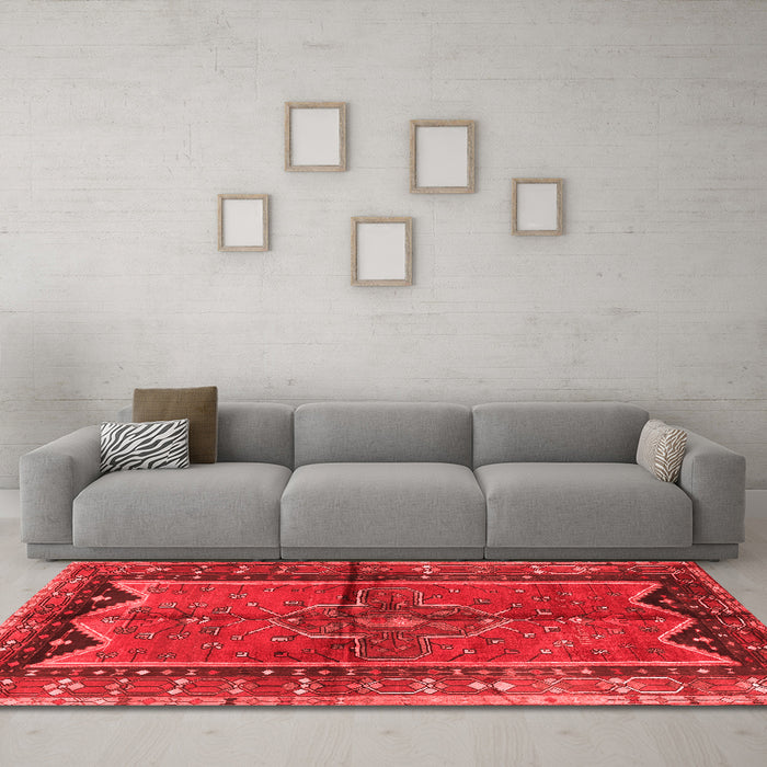 Traditional Red Washable Rugs