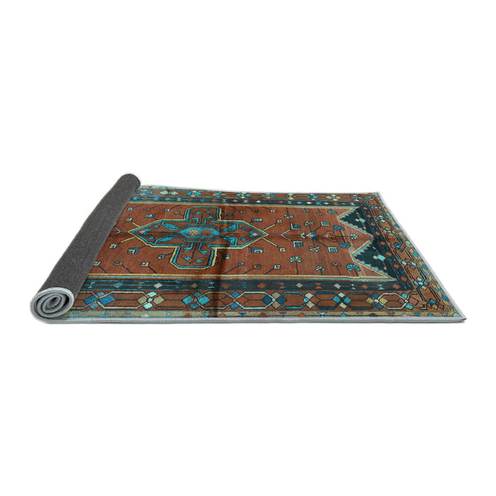 Sideview of Persian Light Blue Traditional Rug, tr2797lblu