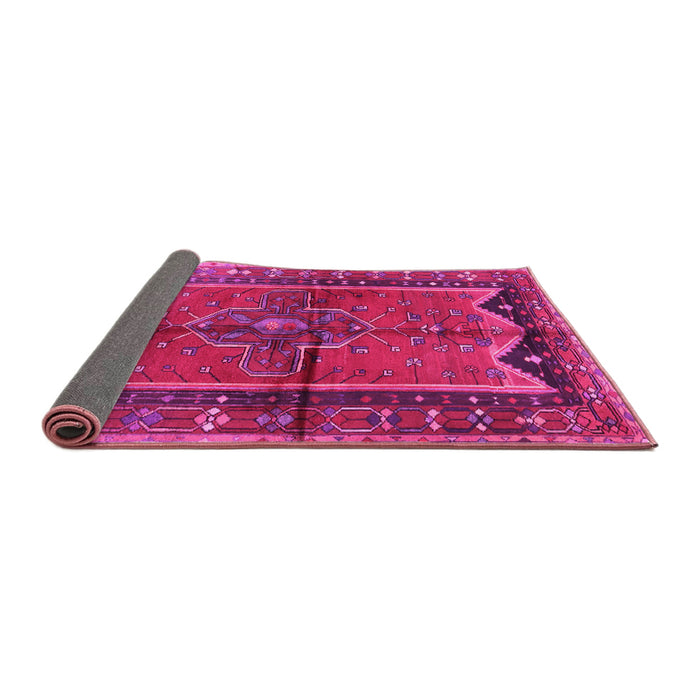 Sideview of Persian Pink Traditional Rug, tr2797pnk