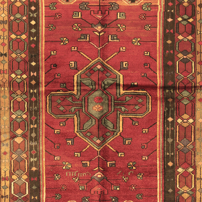 Machine Washable Persian Brown Traditional Rug, wshtr2797brn