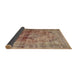 Sideview of Traditional Sienna Brown Persian Rug, tr2798