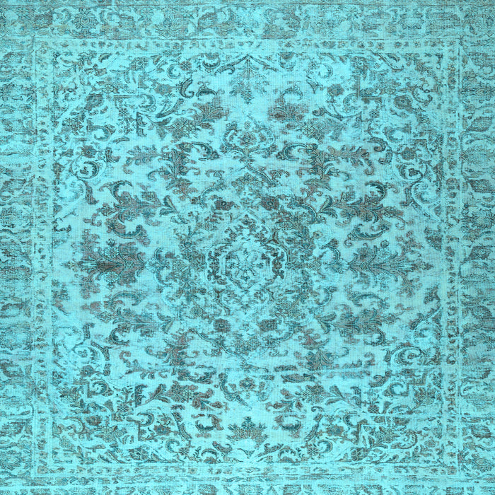Square Persian Light Blue Traditional Rug, tr2799lblu