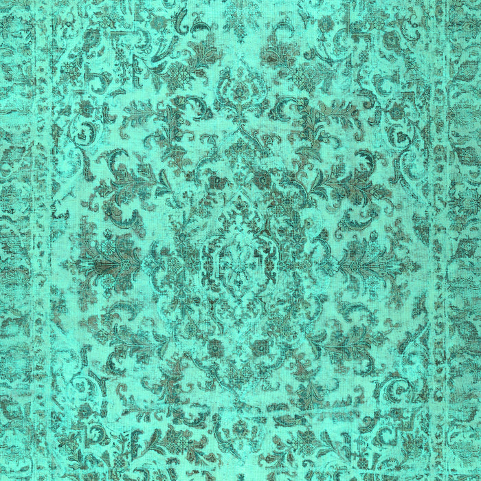 Machine Washable Persian Turquoise Traditional Area Rugs, wshtr2799turq