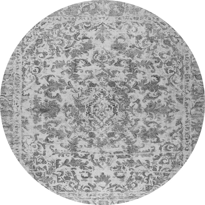 Machine Washable Persian Gray Traditional Rug, wshtr2799gry