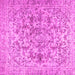 Square Persian Pink Traditional Rug, tr2799pnk