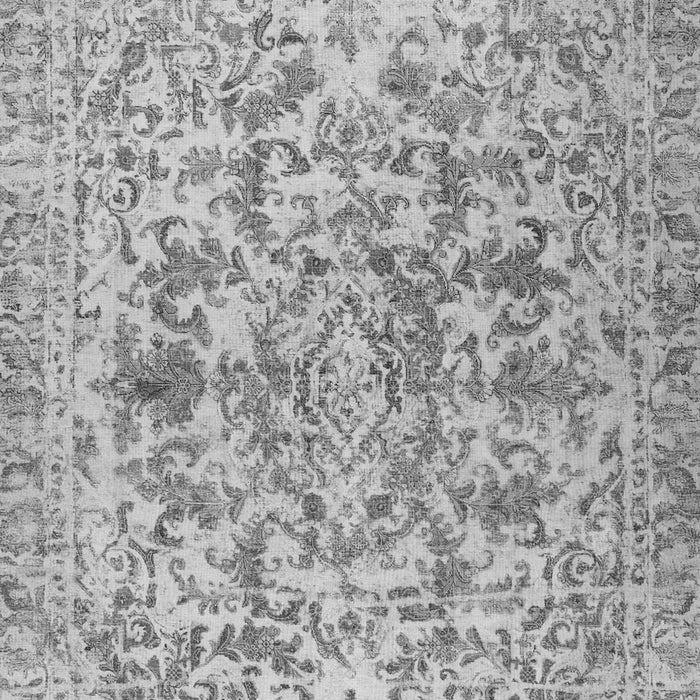 Serging Thickness of Machine Washable Persian Gray Traditional Rug, wshtr2799gry