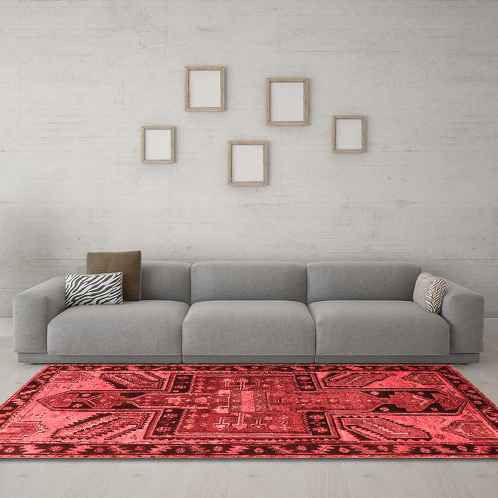 Traditional Red Washable Rugs