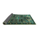 Sideview of Persian Turquoise Traditional Rug, tr279turq