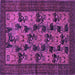 Square Machine Washable Animal Purple Traditional Area Rugs, wshtr27pur