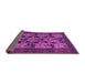 Sideview of Animal Purple Traditional Rug, tr27pur