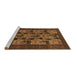 Sideview of Machine Washable Animal Brown Traditional Rug, wshtr27brn