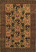 Machine Washable Animal Brown Traditional Rug, wshtr27brn