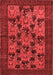 Animal Red Traditional Area Rugs