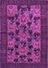 Machine Washable Animal Purple Traditional Area Rugs, wshtr27pur